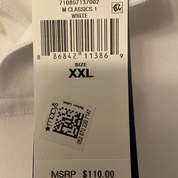 Polo by Ralph Lauren Rainbow Embroidered Logo White Custom Slim Fit XXL shirt - Picture 4 of 9